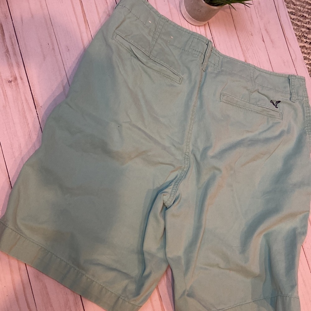 American Eagle Outfitters Flat Front Green Shorts - Picture 6 of 8
